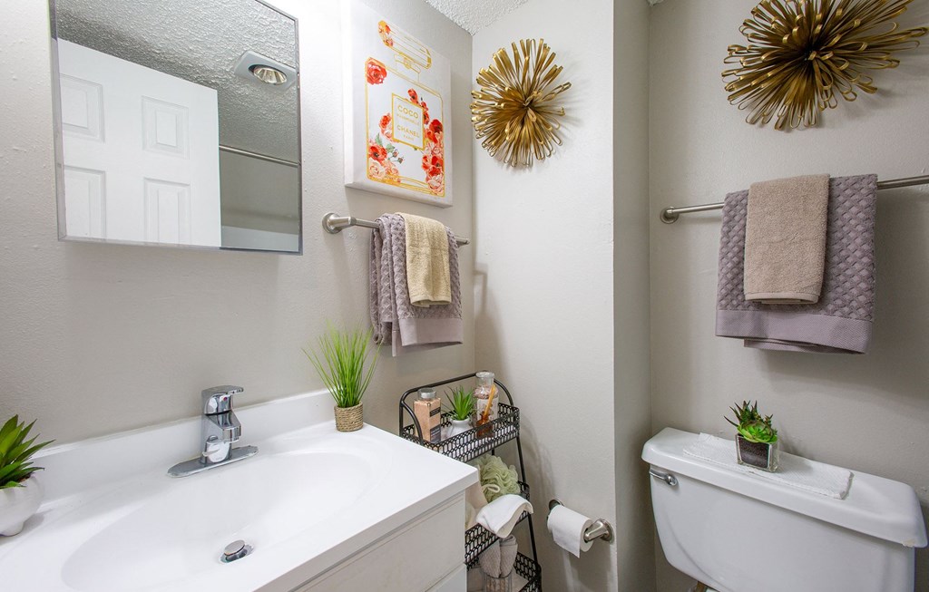 Bathroom at Encanto Lofts in Albuquerque New Mexico